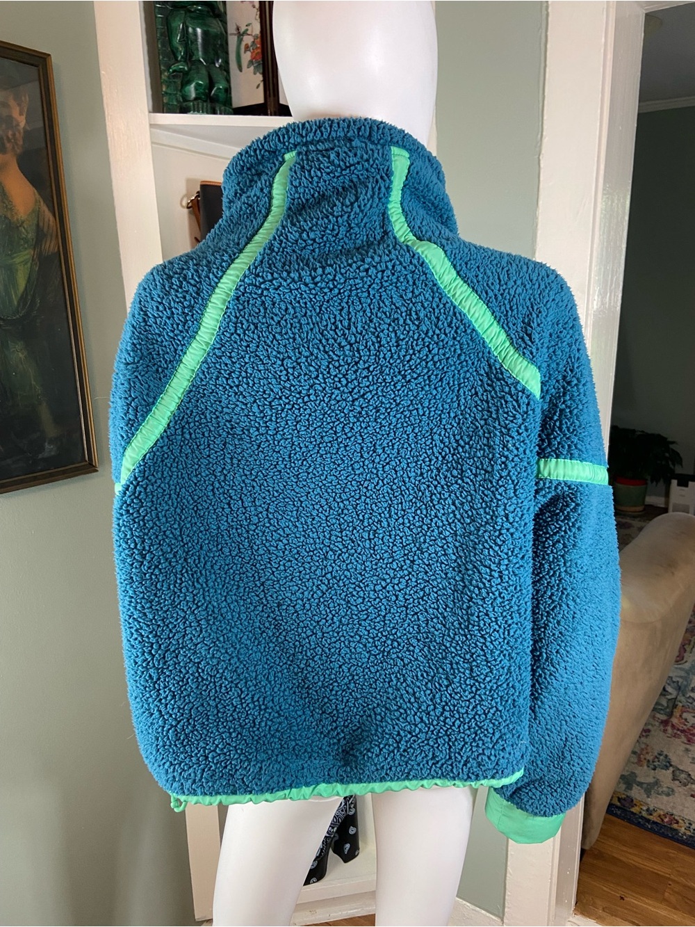 AS Revival Lift Ticket Sherpa Fleece Teddy Bear Pullover Half Zip XLarge XL. - Picture 5 of 9